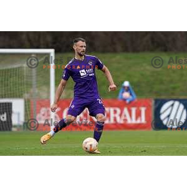 in action during Prva Liga Telemach 2022-2023 football match between Bravo and Maribor in Ljubljana, Slovenia on March 15, 2023