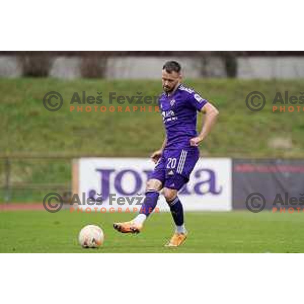 in action during Prva Liga Telemach 2022-2023 football match between Bravo and Maribor in Ljubljana, Slovenia on March 15, 2023