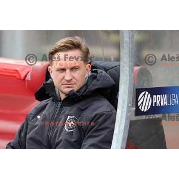 Ales Arnol, head coach of Bravo during Prva Liga Telemach 2022-2023 football match between Bravo and Maribor in Ljubljana, Slovenia on March 15, 2023