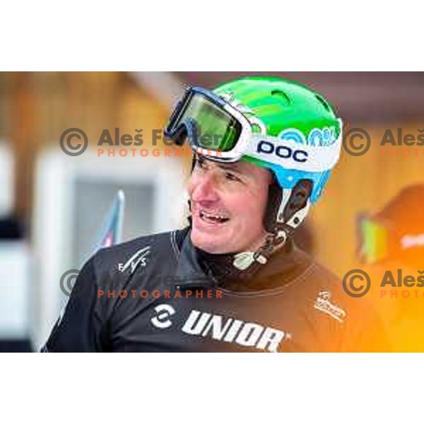 Rok Marguc at FIS Snowboard World Cup Parallel Giant Slalom at Rogla Ski resort, Slovenia on March 15, 2023