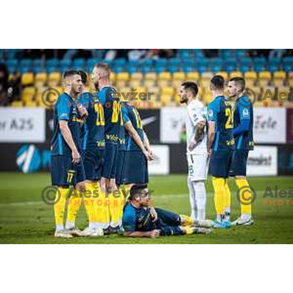 in action during Prva liga Telekom football match between Celje and Olimpija in Arena z’dezele, Celje, Slovenia on March 15, 2023. Photo: Jure Banfi