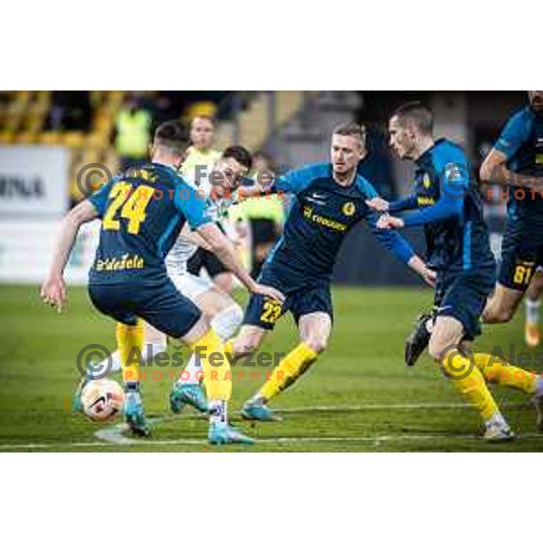 in action during Prva liga Telekom football match between Celje and Olimpija in Arena z’dezele, Celje, Slovenia on March 15, 2023. Photo: Jure Banfi