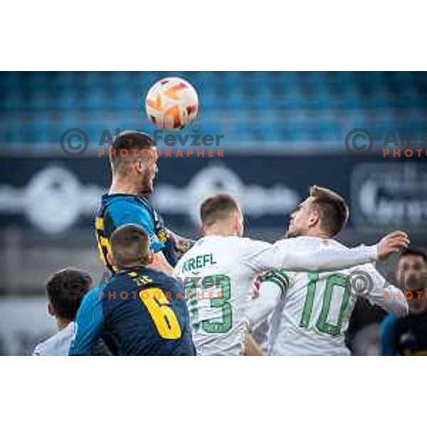 in action during Prva liga Telekom football match between Celje and Olimpija in Arena z’dezele, Celje, Slovenia on March 15, 2023. Photo: Jure Banfi
