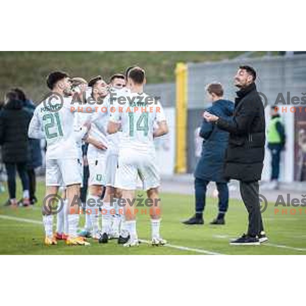 in action during Prva liga Telekom football match between Celje and Olimpija in Arena z’dezele, Celje, Slovenia on March 15, 2023. Photo: Jure Banfi