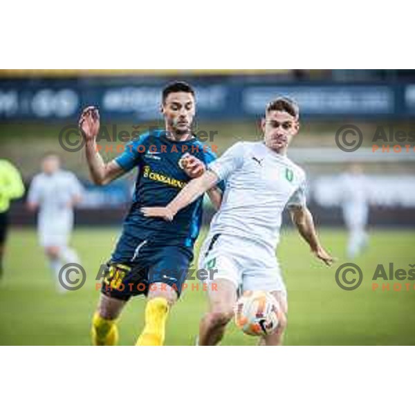 in action during Prva liga Telekom football match between Celje and Olimpija in Arena z’dezele, Celje, Slovenia on March 15, 2023. Photo: Jure Banfi