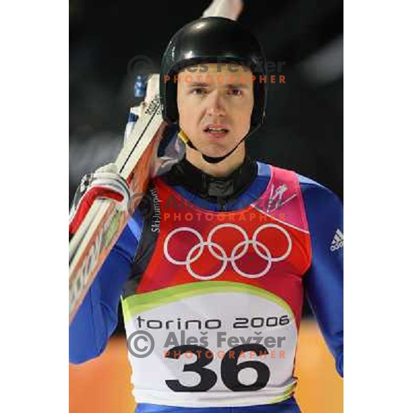 Spaeth at 90 m individual ski jumping event in Pragelato at Torino 2006 Winter Olympic games, Italy on February 12, 2006