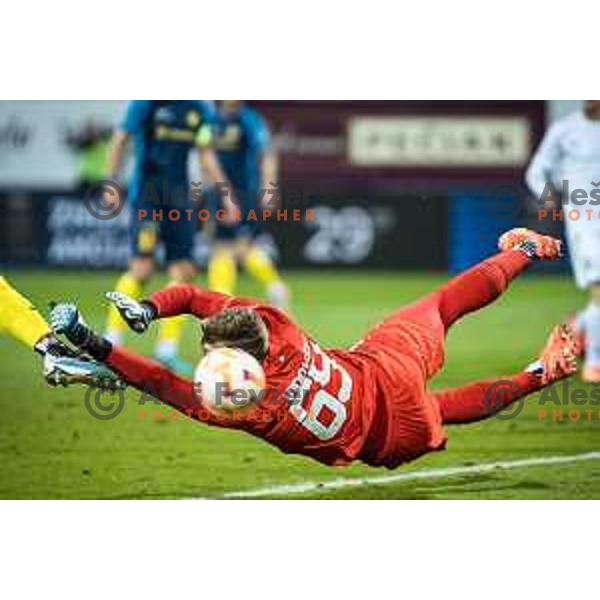 Matevz Vidovsek in action during Prva liga Telekom football match between Celje and Olimpija in Arena z’dezele, Celje, Slovenia on March 15, 2023. Photo: Jure Banfi 