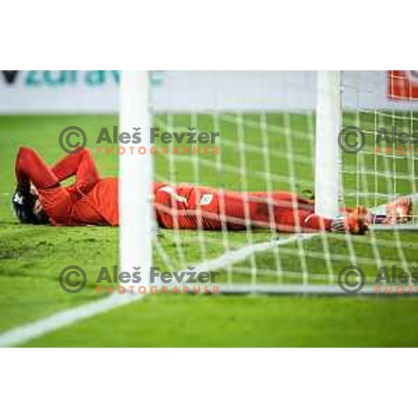 Matevz Vidovsek in action during Prva liga Telekom football match between Celje and Olimpija in Arena z’dezele, Celje, Slovenia on March 15, 2023. Photo: Jure Banfi 