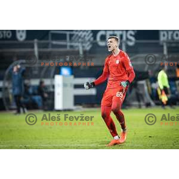 Matevz Vidovsek in action during Prva liga Telekom football match between Celje and Olimpija in Arena z’dezele, Celje, Slovenia on March 15, 2023. Photo: Jure Banfi 