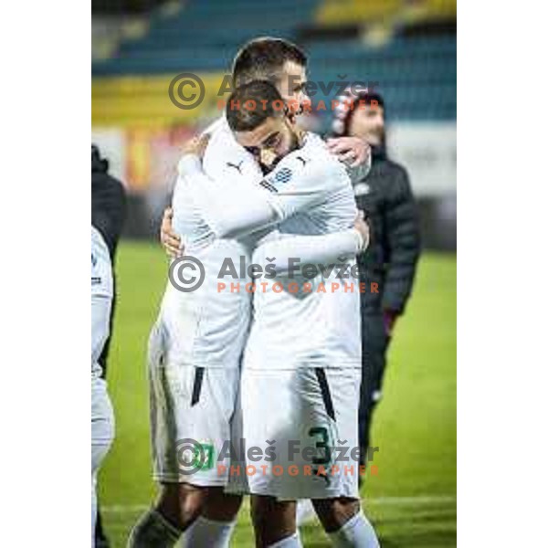 in action during Prva liga Telekom football match between Celje and Olimpija in Arena z’dezele, Celje, Slovenia on March 15, 2023. Photo: Jure Banfi