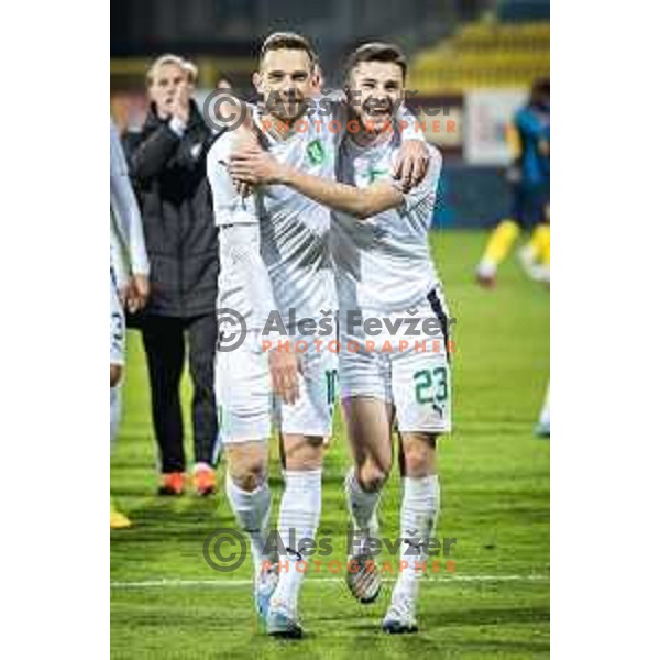 in action during Prva liga Telekom football match between Celje and Olimpija in Arena z’dezele, Celje, Slovenia on March 15, 2023. Photo: Jure Banfi