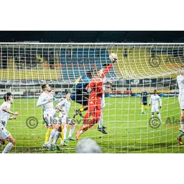 Matevz Vidovsek in action during Prva liga Telekom football match between Celje and Olimpija in Arena z’dezele, Celje, Slovenia on March 15, 2023. Photo: Jure Banfi 