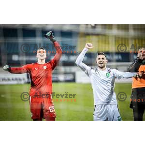 Matevz Vidovsek in action during Prva liga Telekom football match between Celje and Olimpija in Arena z’dezele, Celje, Slovenia on March 15, 2023. Photo: Jure Banfi 