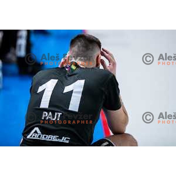 Kenan Pajt after Slovenian cup handball match between Celje Pivovarna Lasko and Gorenje Velenje in Arena Zlatorog, Celje, Slovenia on March 15, 2023