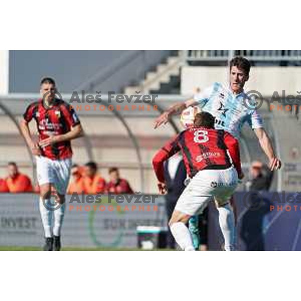 in action during Prva Liga Telemach 2022-2023 football match between Tabor Sezana and Gorica in Sezana on March 16, 2023