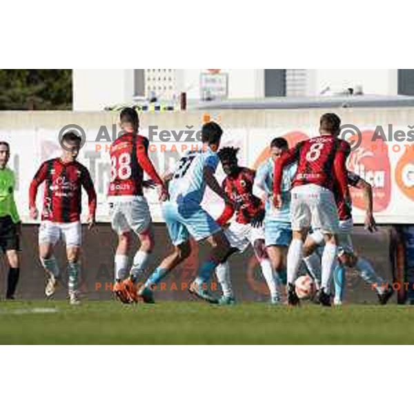 in action during Prva Liga Telemach 2022-2023 football match between Tabor Sezana and Gorica in Sezana on March 16, 2023