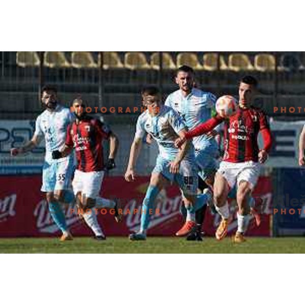 Dario Kolobaric in action during Prva Liga Telemach 2022-2023 football match between Tabor Sezana and Gorica in Sezana on March 16, 2023