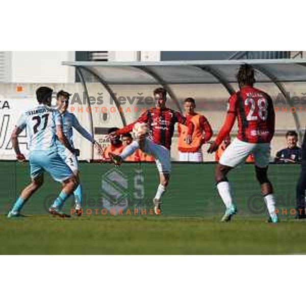 in action during Prva Liga Telemach 2022-2023 football match between Tabor Sezana and Gorica in Sezana on March 16, 2023