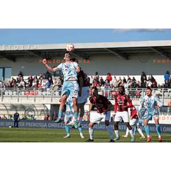 Luka Stankovski in action during Prva Liga Telemach 2022-2023 football match between Tabor Sezana and Gorica in Sezana on March 16, 2023