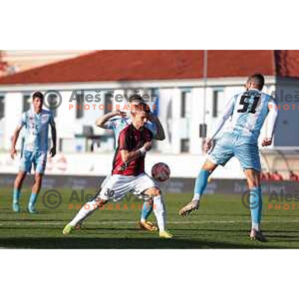 in action during Prva Liga Telemach 2022-2023 football match between Tabor Sezana and Gorica in Sezana on March 16, 2023