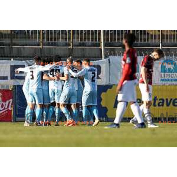 in action during Prva Liga Telemach 2022-2023 football match between Tabor Sezana and Gorica in Sezana on March 16, 2023