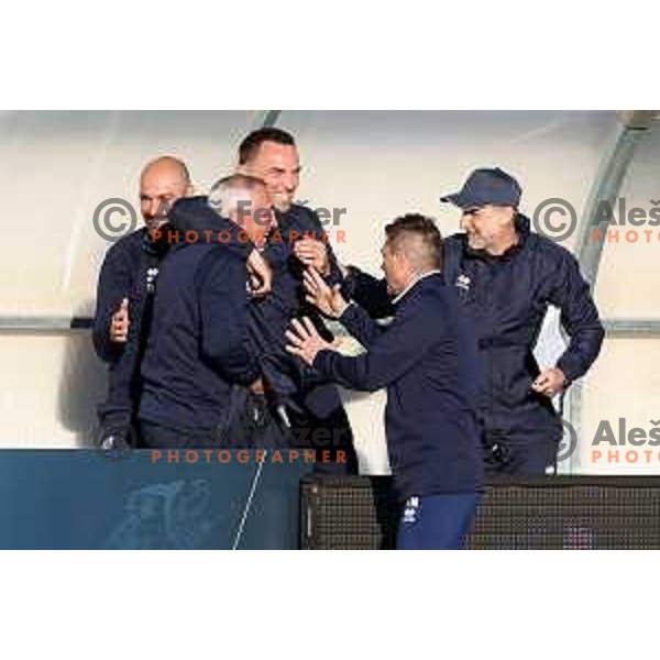 Edoardo Reja, head coach of Gorica during Prva Liga Telemach 2022-2023 football match between Tabor Sezana and Gorica in Sezana on March 16, 2023