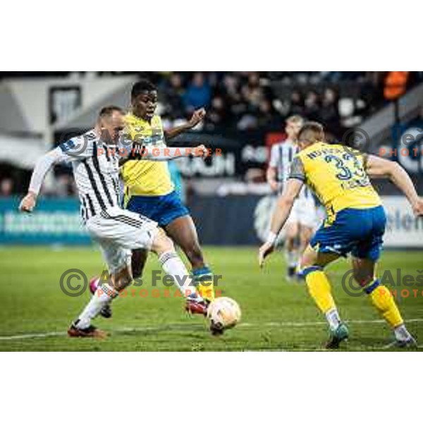 in action during Prva liga Telemach football match between Mura and Koper in Fazanerija, Murska Sobota, Slovenia on March 16, 2023. Photo: Jure Banfi