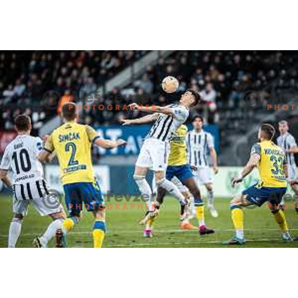 Mirlind Daku in action during Prva liga Telemach football match between Mura and Koper in Fazanerija, Murska Sobota, Slovenia on March 16, 2023. Photo: Jure Banfi