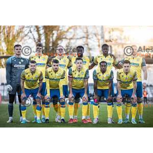 Koper starting eleven during Prva liga Telemach football match between Mura and Koper in Fazanerija, Murska Sobota, Slovenia on March 16, 2023. Photo: Jure Banfi