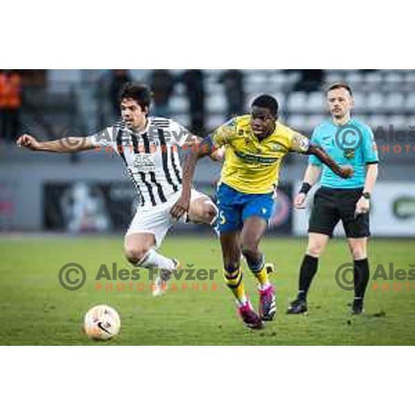 in action during Prva liga Telemach football match between Mura and Koper in Fazanerija, Murska Sobota, Slovenia on March 16, 2023. Photo: Jure Banfi