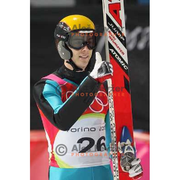 Neumayer at 90 m individual ski jumping event in Pragelato at Torino 2006 Winter Olympic games, Italy on February 12, 2006