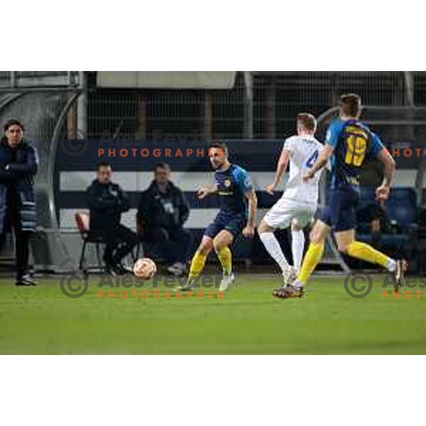 Aljosa Matko in action during Prva Liga Telemach 2022-2023 football match between Celje and Domzale in Celje, Slovenia on March 18, 2023 