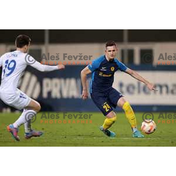 Daniel Stefulj in action during Prva Liga Telemach 2022-2023 football match between Celje and Domzale in Celje, Slovenia on March 18, 2023