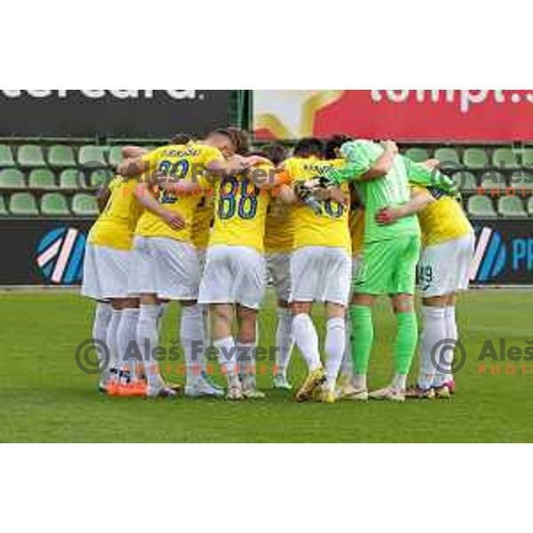 in action during Prva Liga Telemach 2022-2023 football match between Bravo and Gorica in Ljubljana, Slovenia on March 19, 2023