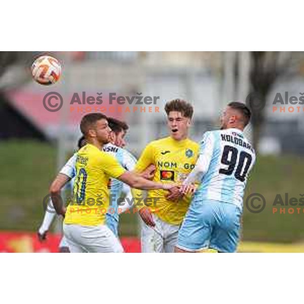 Dario Kolobaric in action during Prva Liga Telemach 2022-2023 football match between Bravo and Gorica in Ljubljana, Slovenia on March 19, 2023