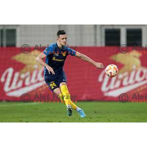 Daniel Stefulj in action during Prva Liga Telemach 2022-2023 football match between Celje and Domzale in Celje, Slovenia on March 18, 2023