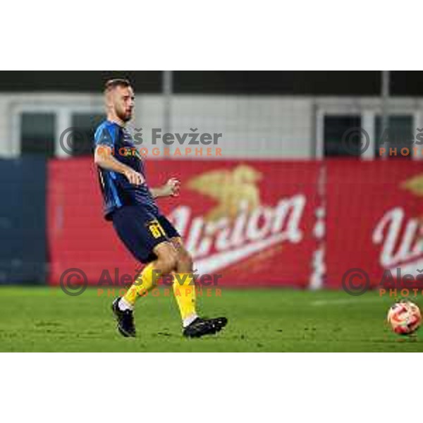 in action during Prva Liga Telemach 2022-2023 football match between Celje and Domzale in Celje, Slovenia on March 18, 2023