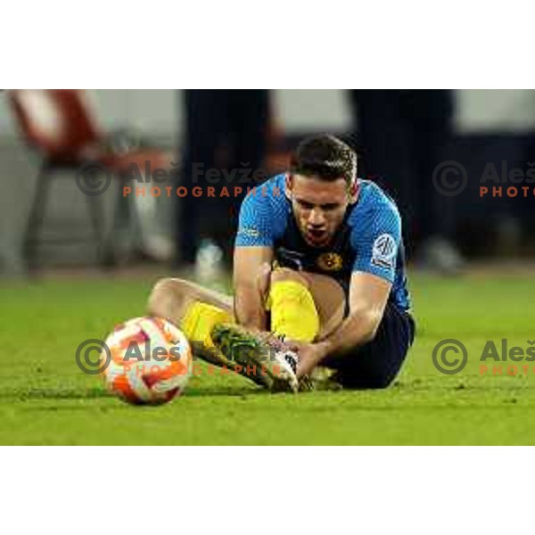 Aljosa Matko in action during Prva Liga Telemach 2022-2023 football match between Celje and Domzale in Celje, Slovenia on March 18, 2023 