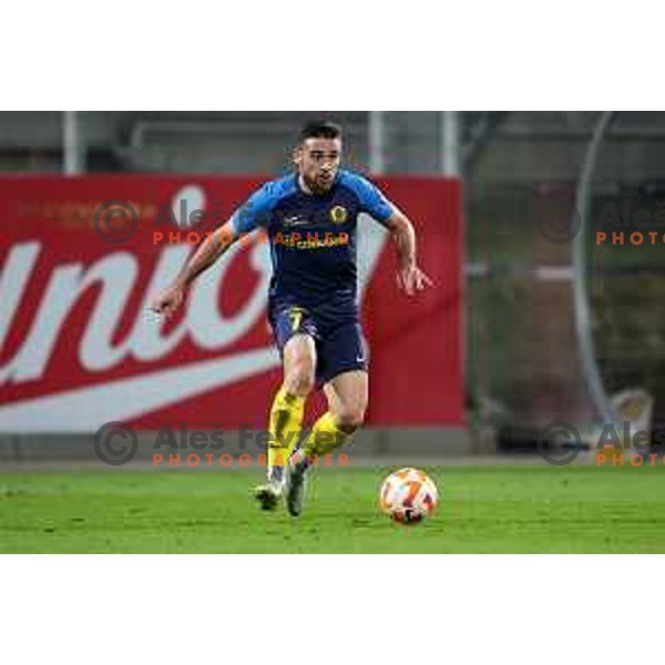 Aljosa Matko in action during Prva Liga Telemach 2022-2023 football match between Celje and Domzale in Celje, Slovenia on March 18, 2023 