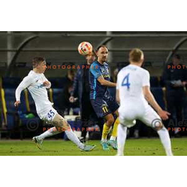 Denis Popovic in action during Prva Liga Telemach 2022-2023 football match between Celje and Domzale in Celje, Slovenia on March 18, 2023