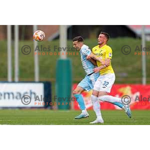 David Flakus Bosilj in action during Prva Liga Telemach 2022-2023 football match between Bravo and Gorica in Ljubljana, Slovenia on March 19, 2023