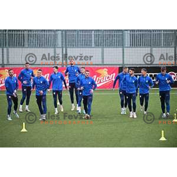 Practice session of Slovenia National Football team in Kranj on March 20, 2023