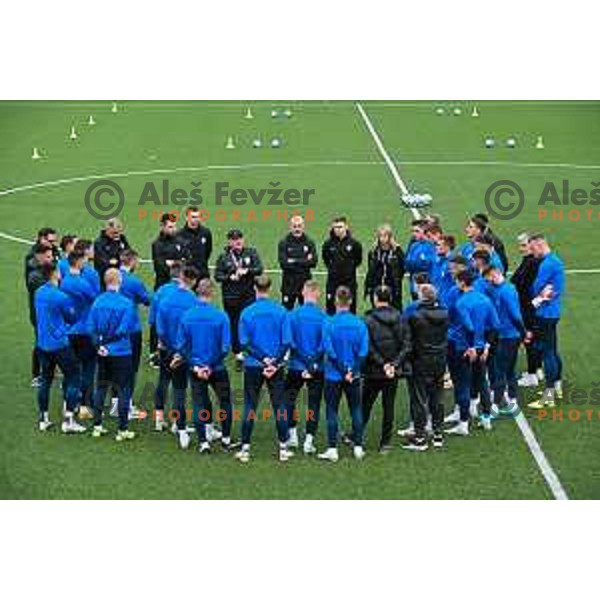 Matjaz Kek at practice session of Slovenia National Football team in Kranj on March 20, 2023