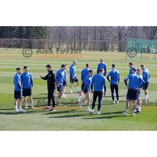 during practice session of Slovenia National football team at NNC Brdo, Slovenia on March 21, 2023