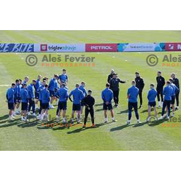 during practice session of Slovenia National football team at NNC Brdo, Slovenia on March 21, 2023