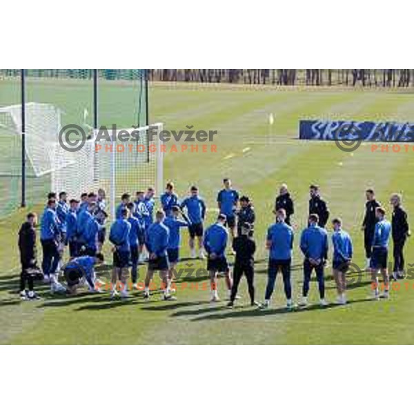 during practice session of Slovenia National football team at NNC Brdo, Slovenia on March 21, 2023