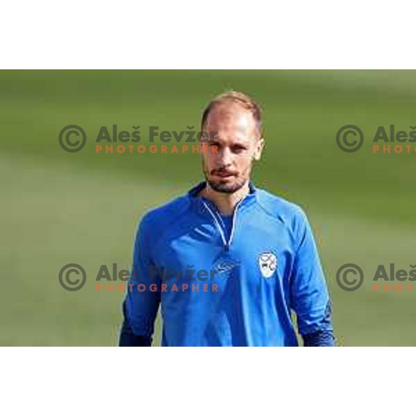 Jon Gorenc Stankovic during practice session of Slovenia National football team at NNC Brdo, Slovenia on March 21, 2023