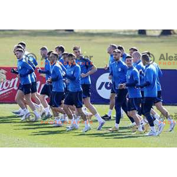 during practice session of Slovenia National football team at NNC Brdo, Slovenia on March 21, 2023