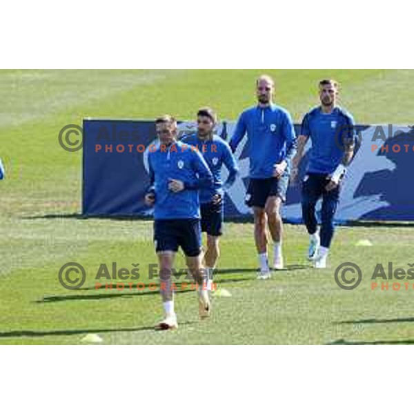 during practice session of Slovenia National football team at NNC Brdo, Slovenia on March 21, 2023