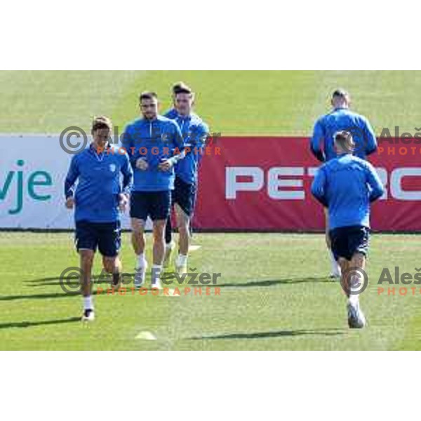 during practice session of Slovenia National football team at NNC Brdo, Slovenia on March 21, 2023